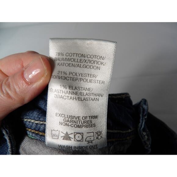 Suki Mid Slim Boot Jeans 26x31 Dark Wash Jewels Bling Pockets Y2K Rockabilly Vtg - Picture 14 of 16